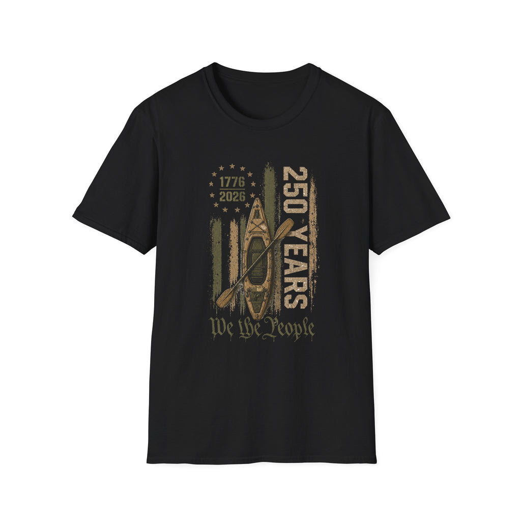 250 Years “We the People” 1776–2026 Patriotic Canoe Graphic