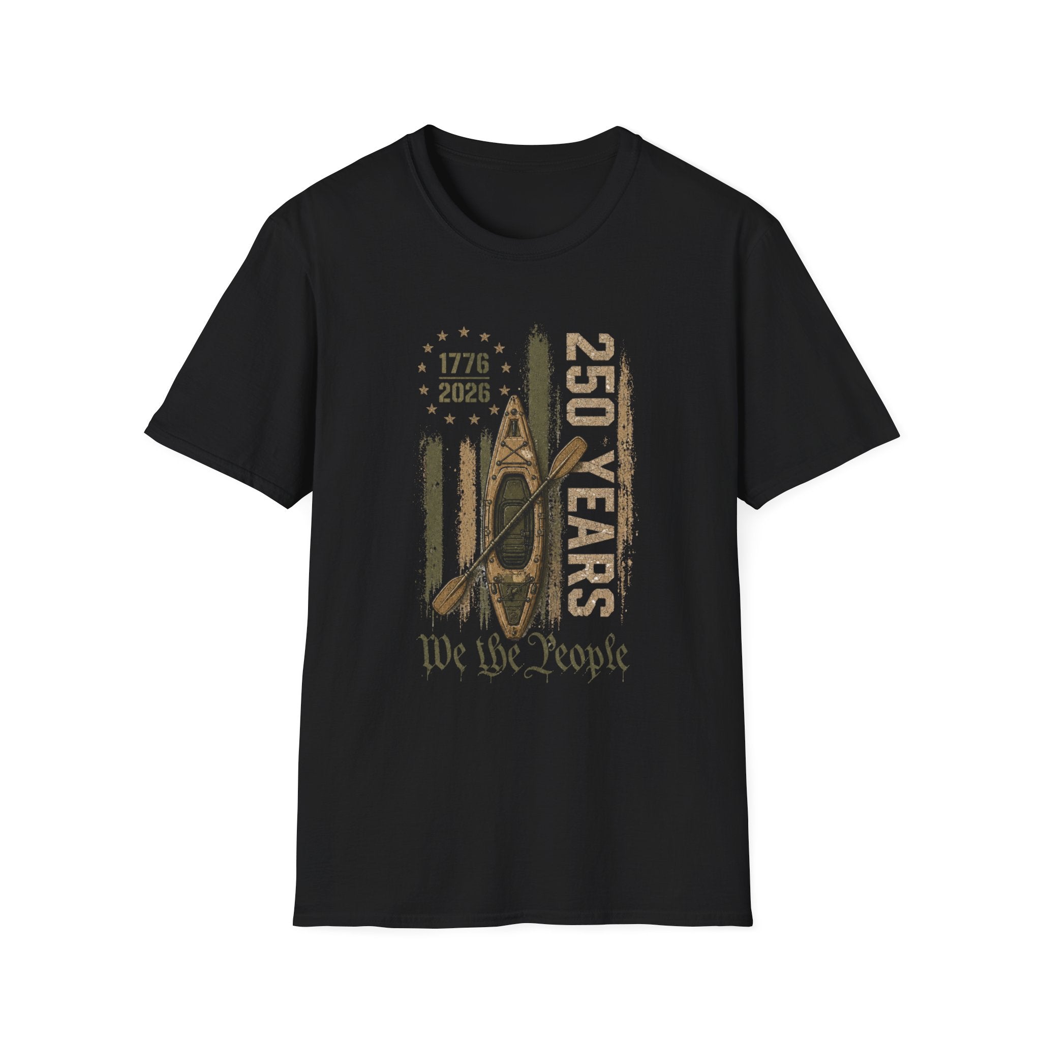 250 Years “We the People” 1776–2026 Patriotic Canoe Graphic