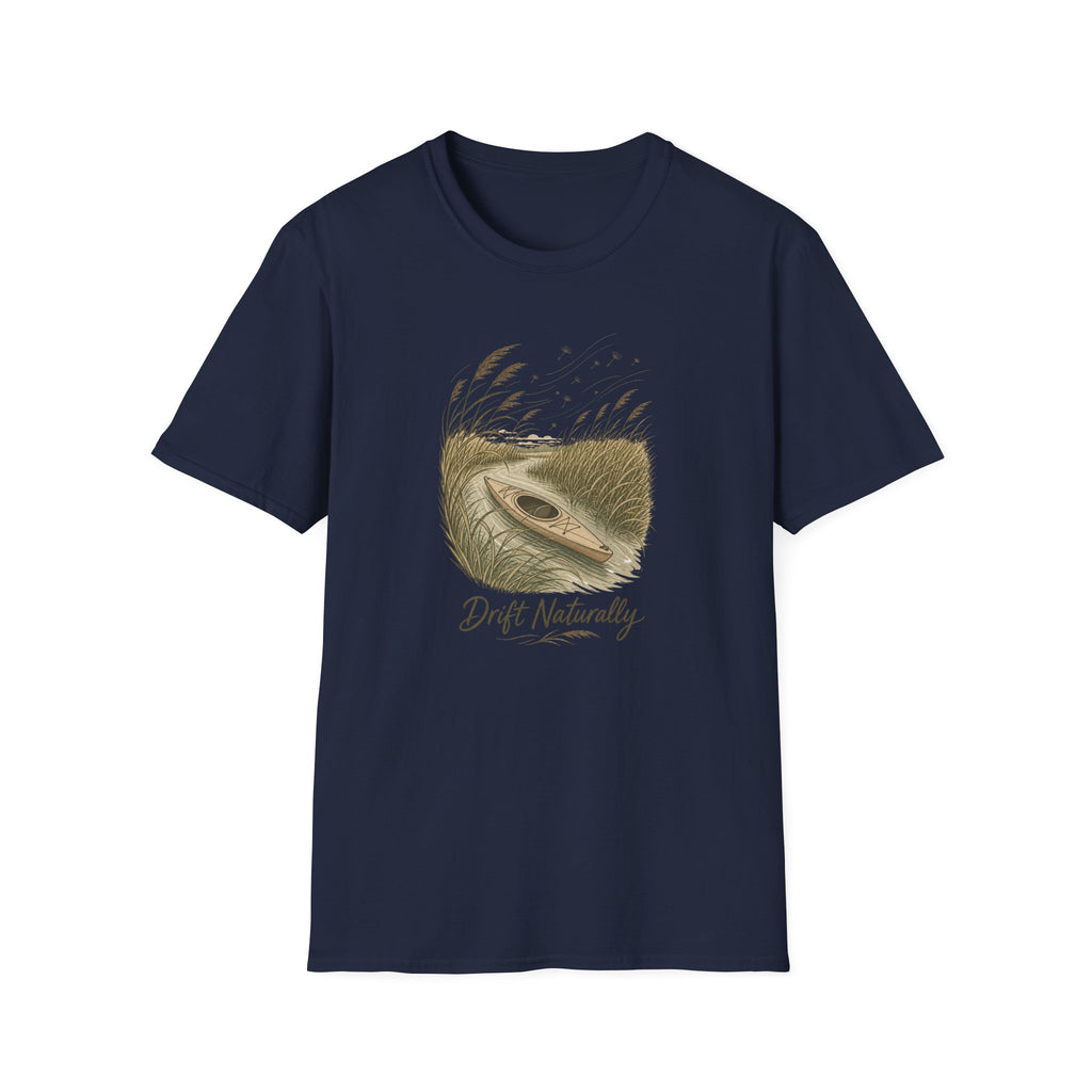 Drift Naturally T-Shirt — Kayak Paddle Nature Tee