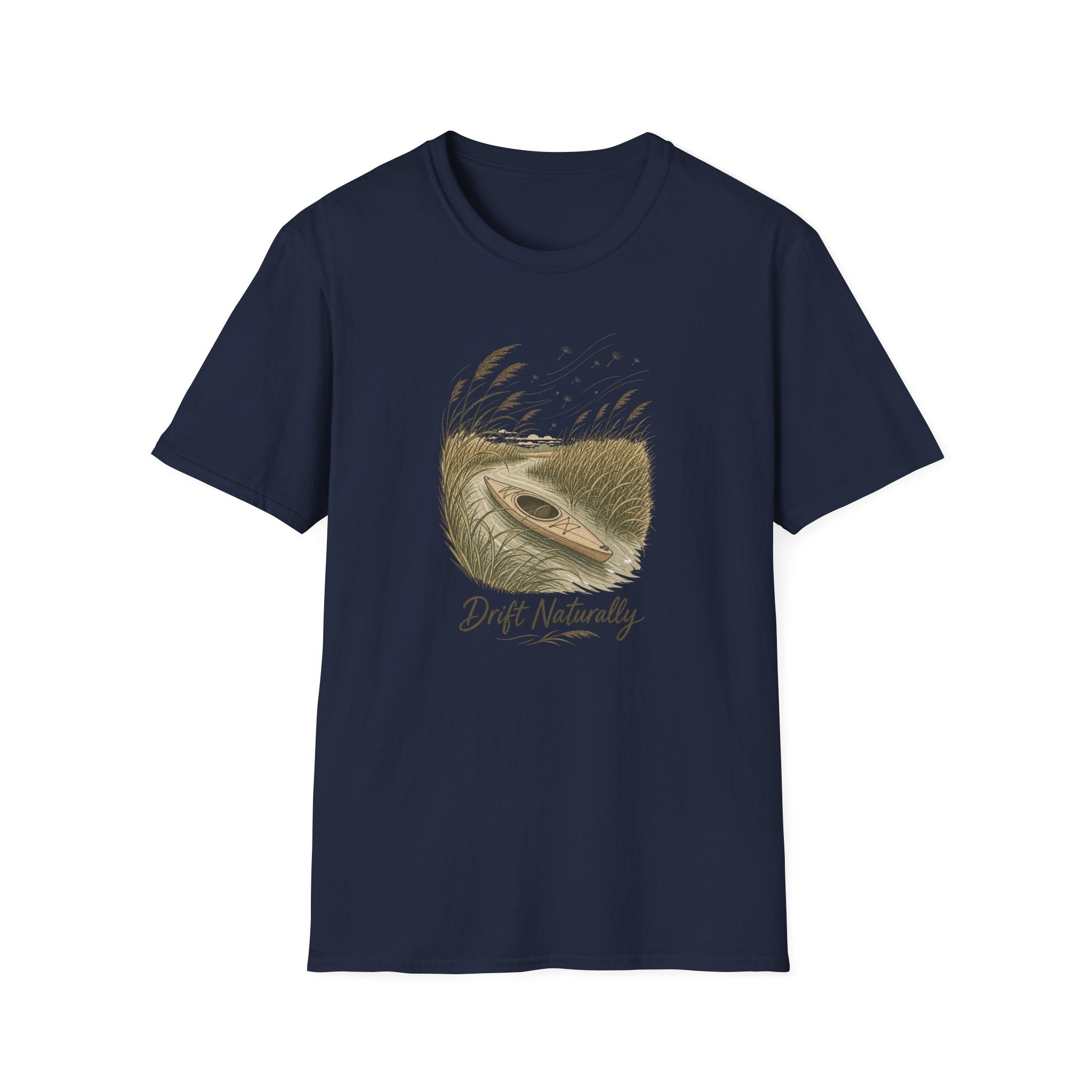 Drift Naturally T-Shirt — Kayak Paddle Nature Tee