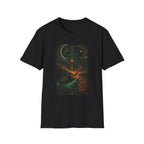 Mystic Nightscape T-Shirt — Crescent Moon, Owl & Starry Forest Graphic
