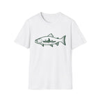 Fishing Graphic T-Shirt — Scenic Fish Illustration