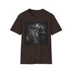 Cat Selfie T‑Shirt — Spooky Moonlit Cat Graphic Tee