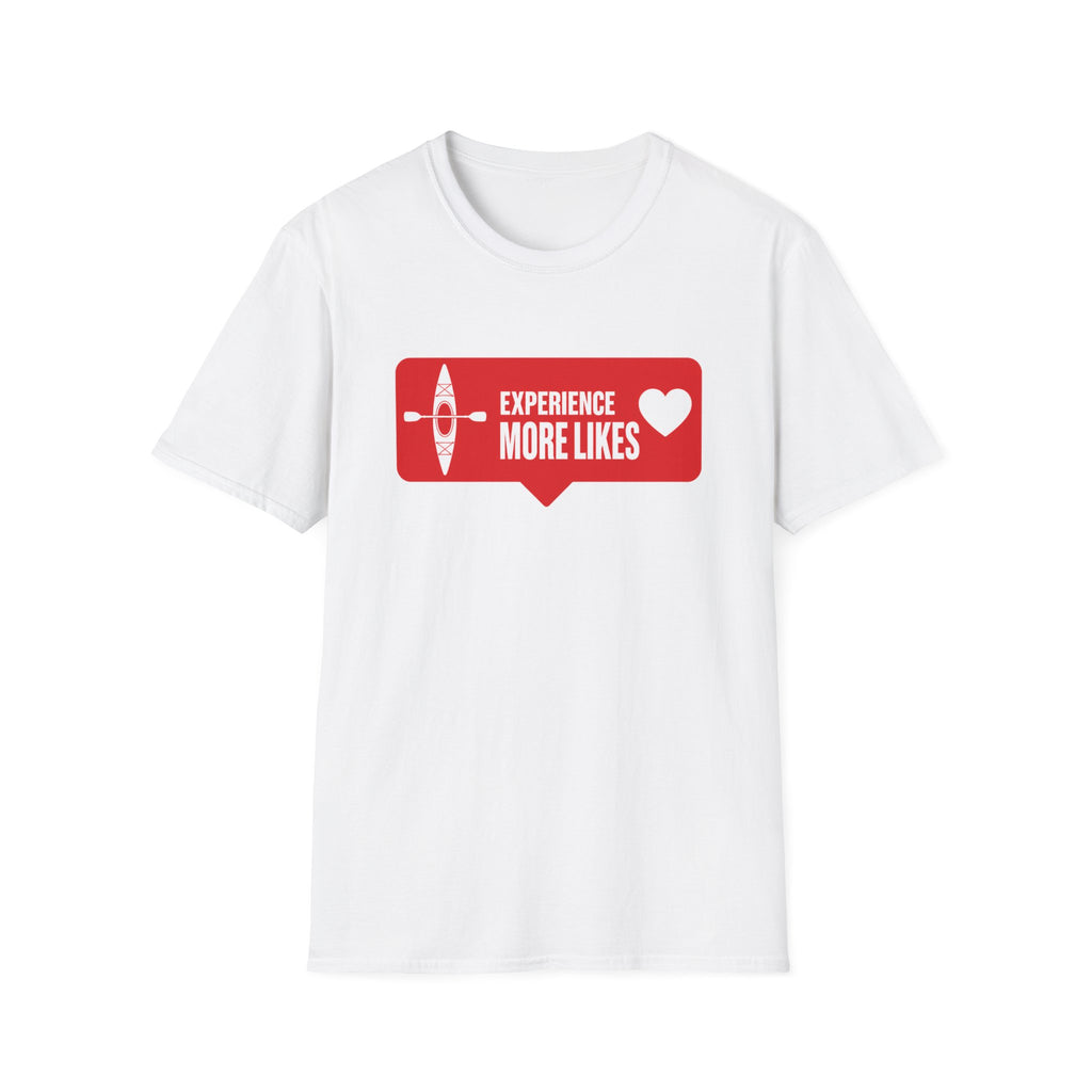 Experience More Likes Social Media Kayak Graphic Tee