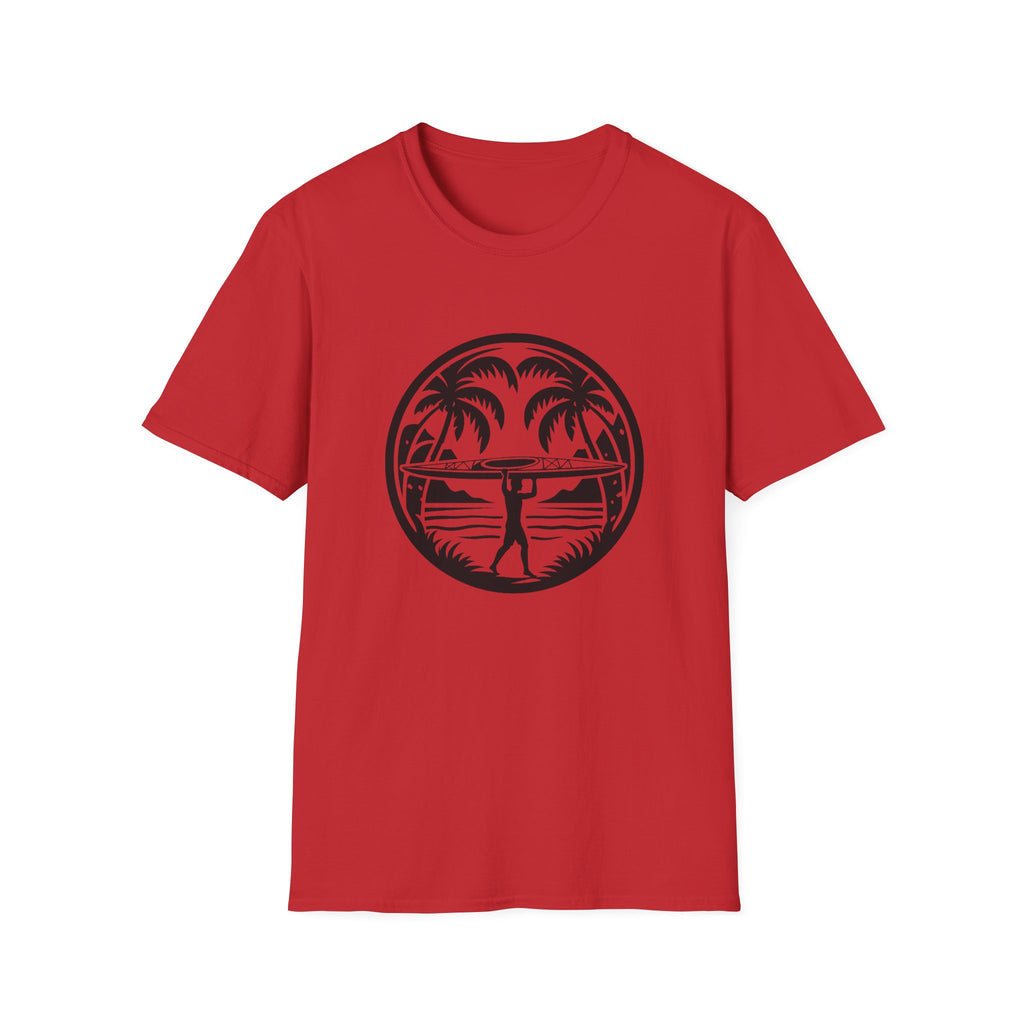 Kayaking Retro Palm Graphic T-Shirt