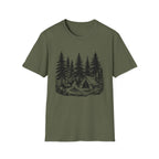 Vintage Forest Campfire kayak Tee