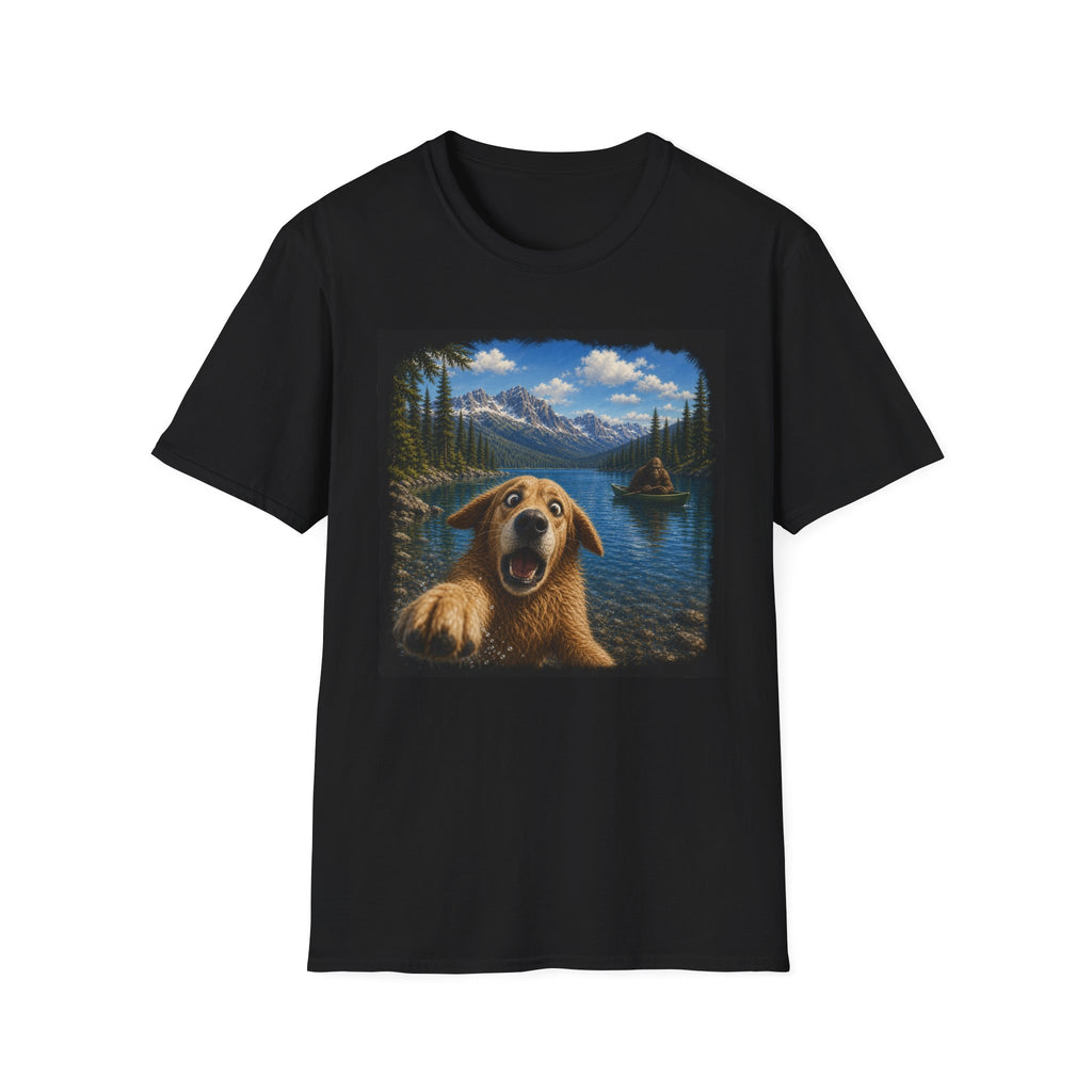 Golden Retriever Loch Ness Graphic Tee