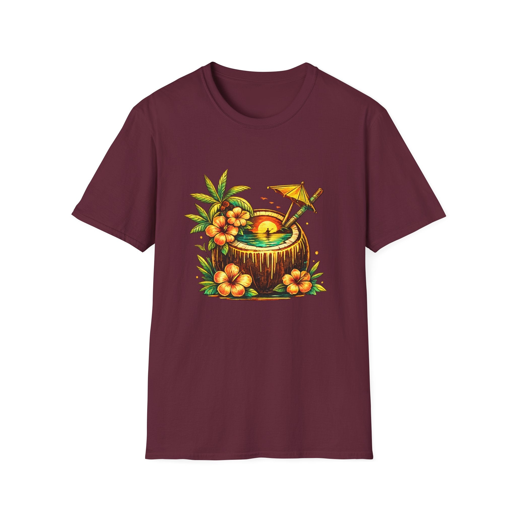 Tropical kayak Coconut Cocktail T-Shirt