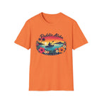 Paddle Aloha T-Shirt — Hawaiian Kayak Sunset Floral Tee