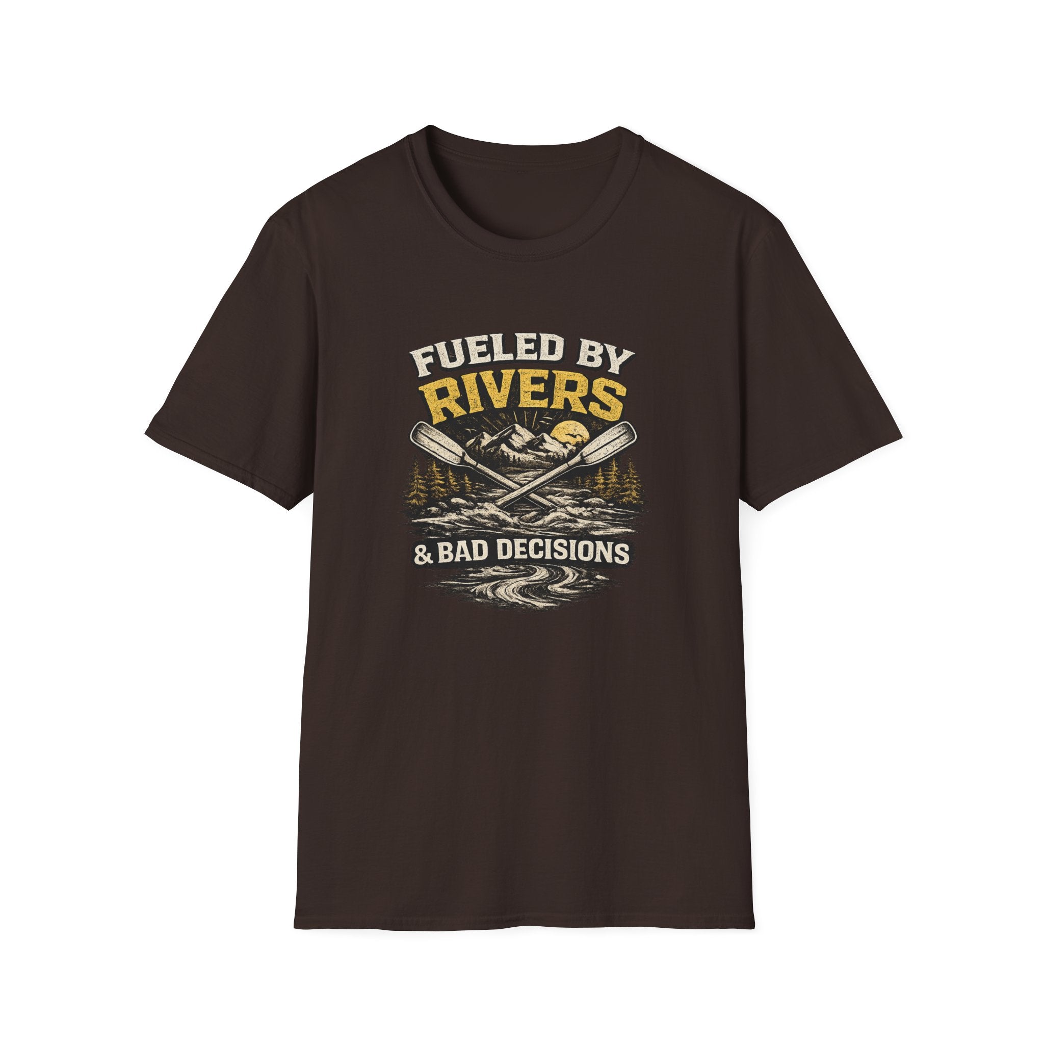 Fueled by Rivers T-Shirt — Kayak & Fishing Outdoor Adventure Tee