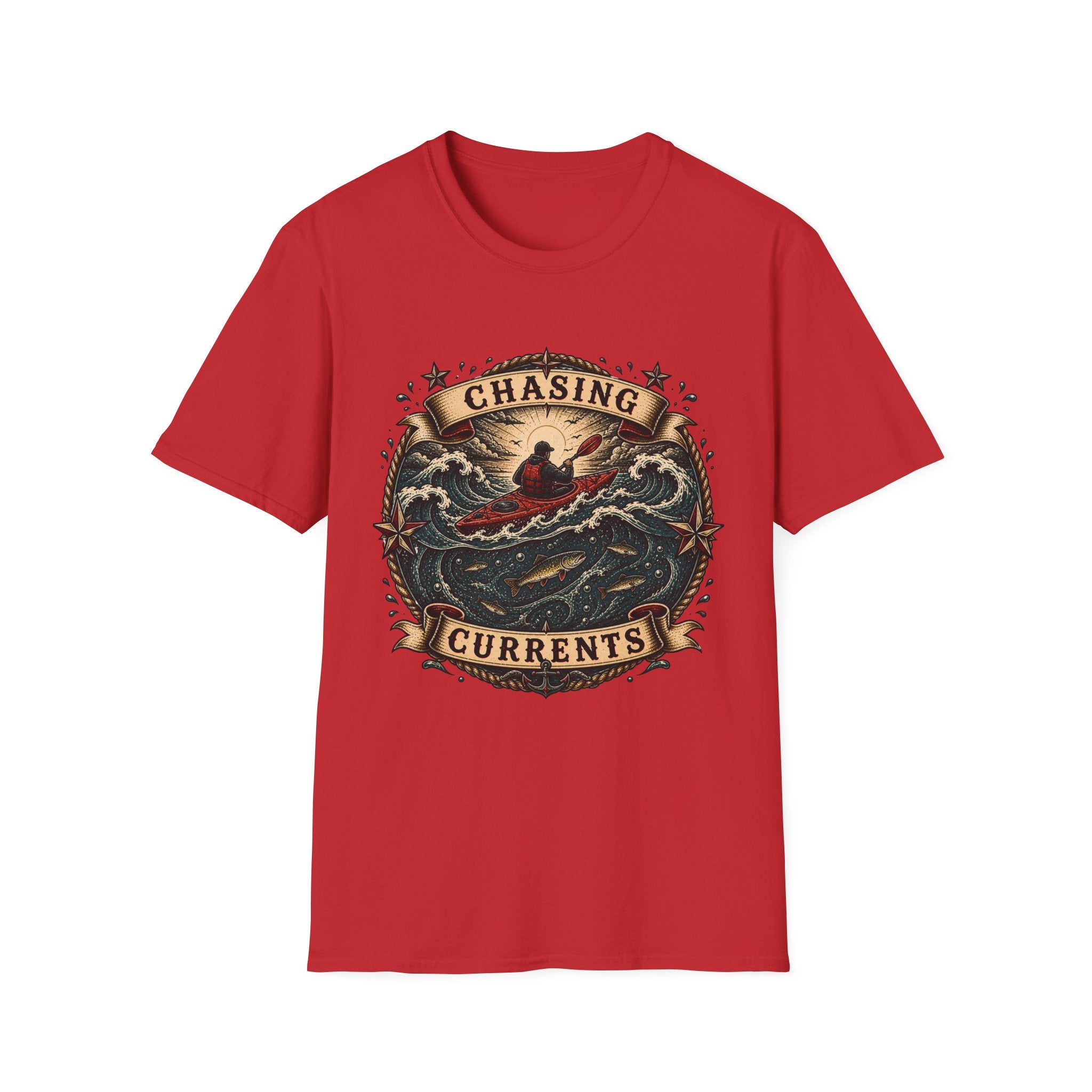 Chasing Currents Kayak T-Shirt – Adventure Ocean Paddling Tee