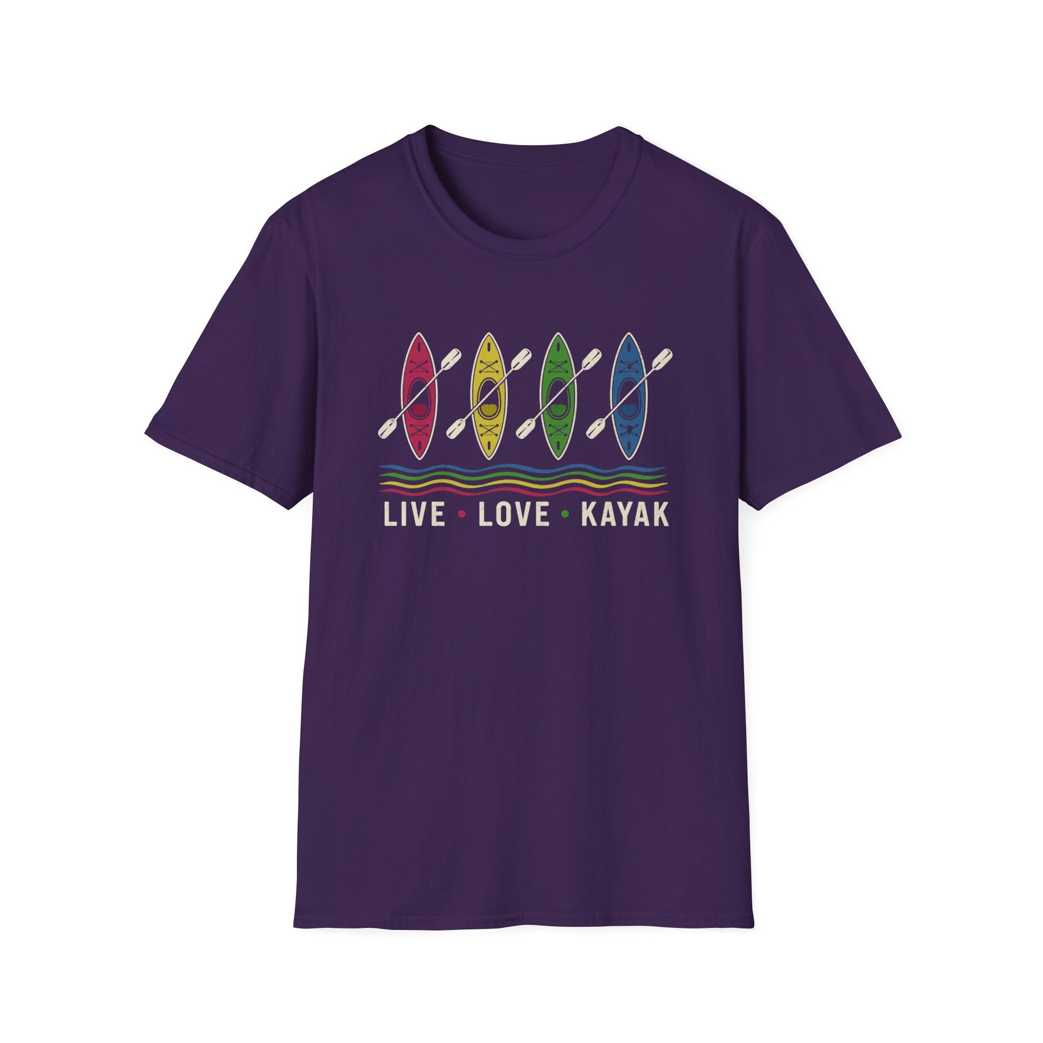 Kayak Life Colorful Kayak Graphic T-Shirt