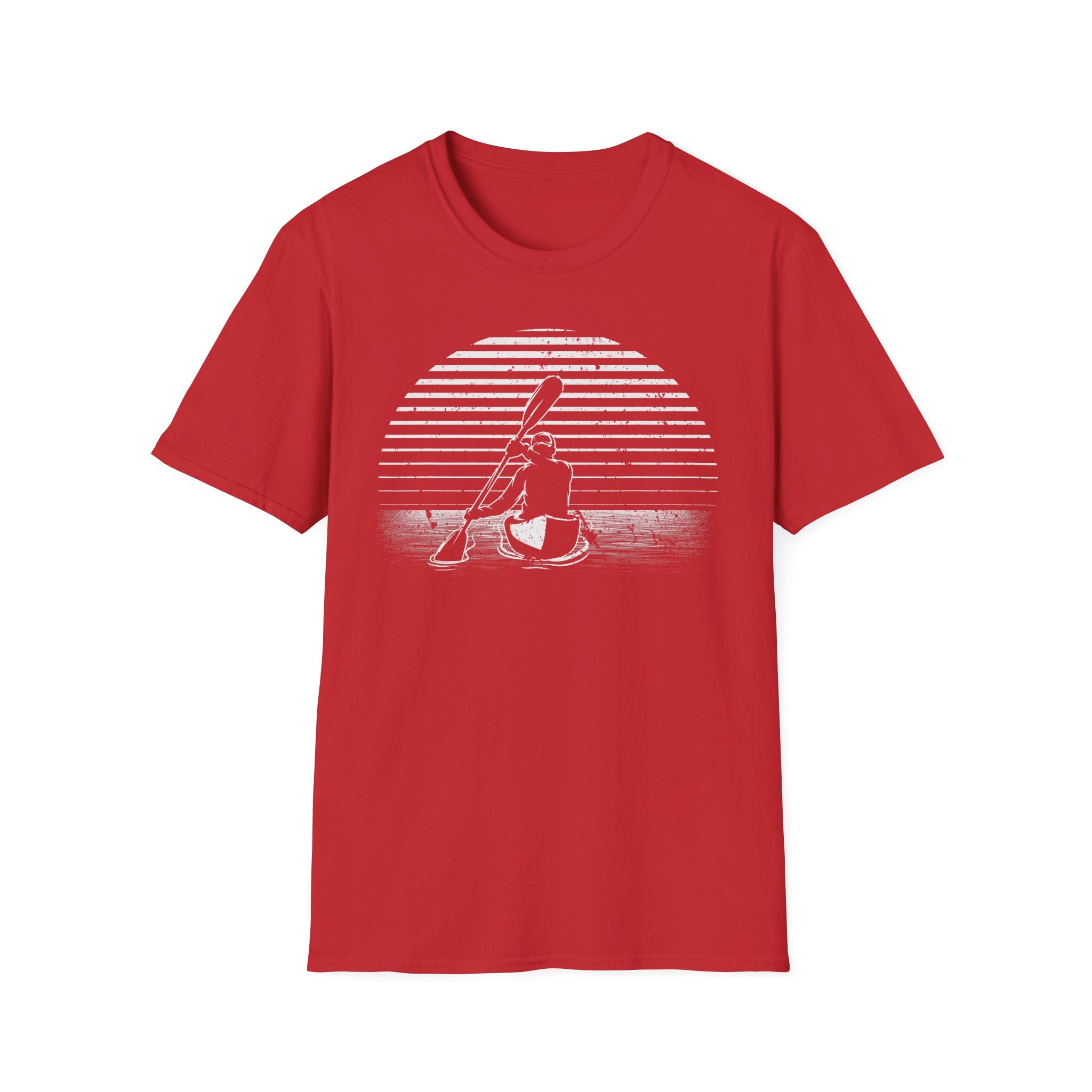 Kayak Sunset T-Shirt — Retro Design