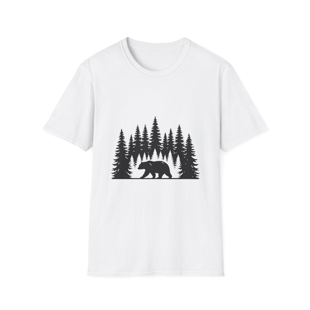 Bear Silhouette Nature Outdoors Tee