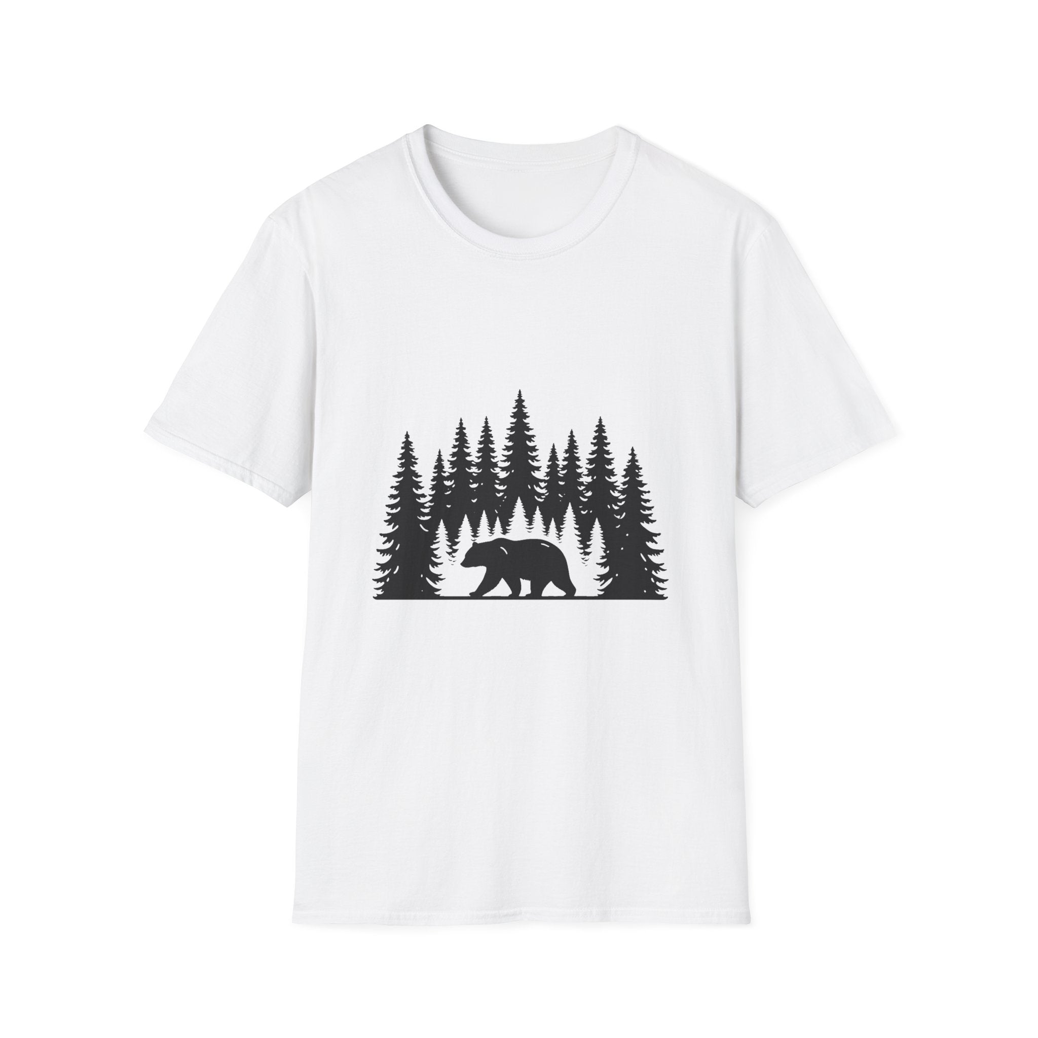 Bear Silhouette Nature Outdoors Tee