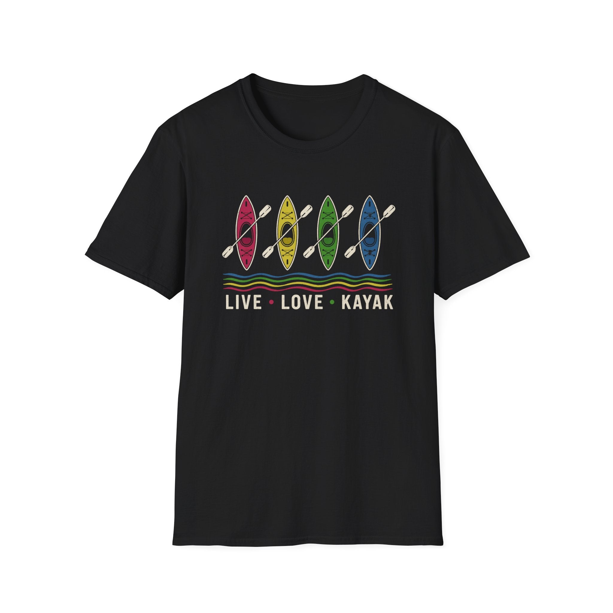 Kayak Life Colorful Kayak Graphic T-Shirt