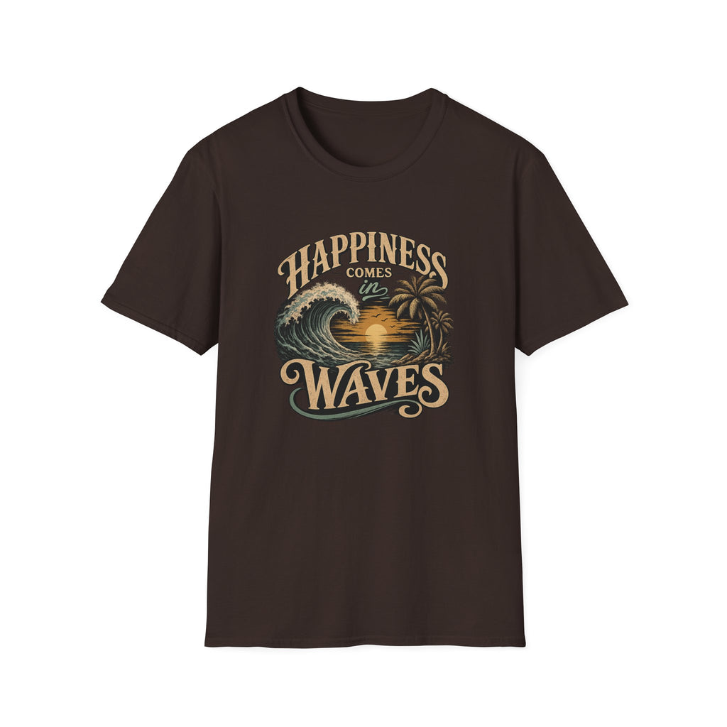 Happiness Comes in Waves Vintage Tee