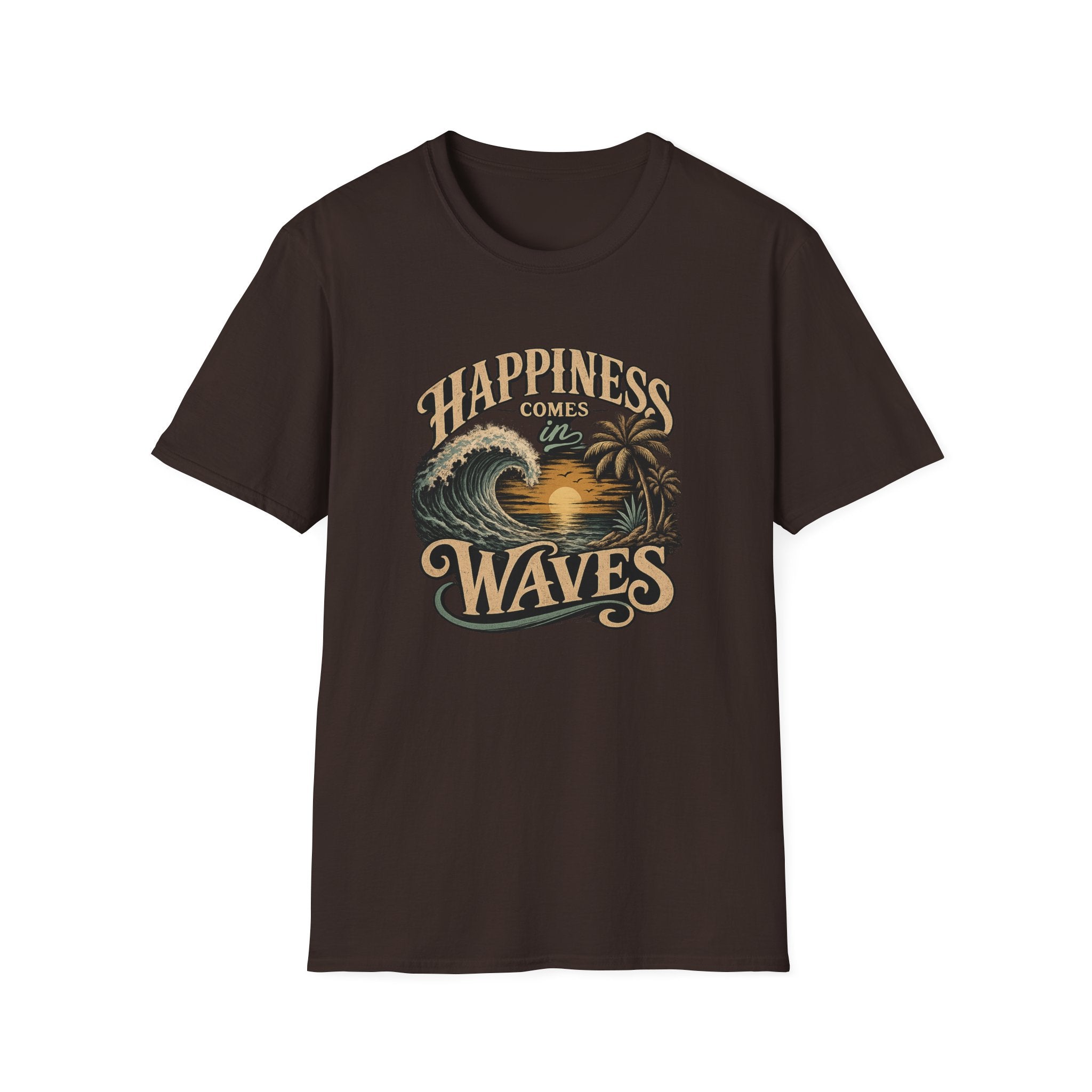 Happiness Comes in Waves Vintage Tee