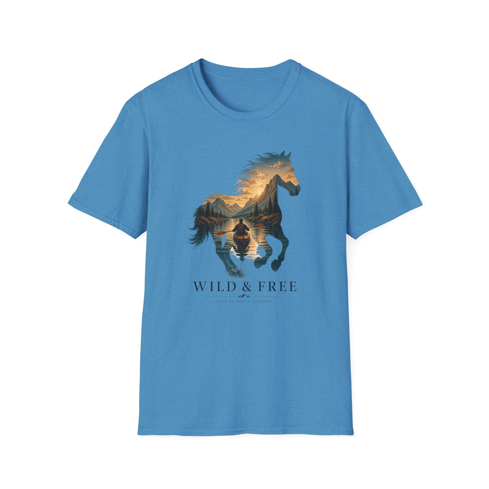 Wild & Free Horse Kayaking T-Shirt