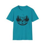Mountain River Scene with Deer T-Shirt