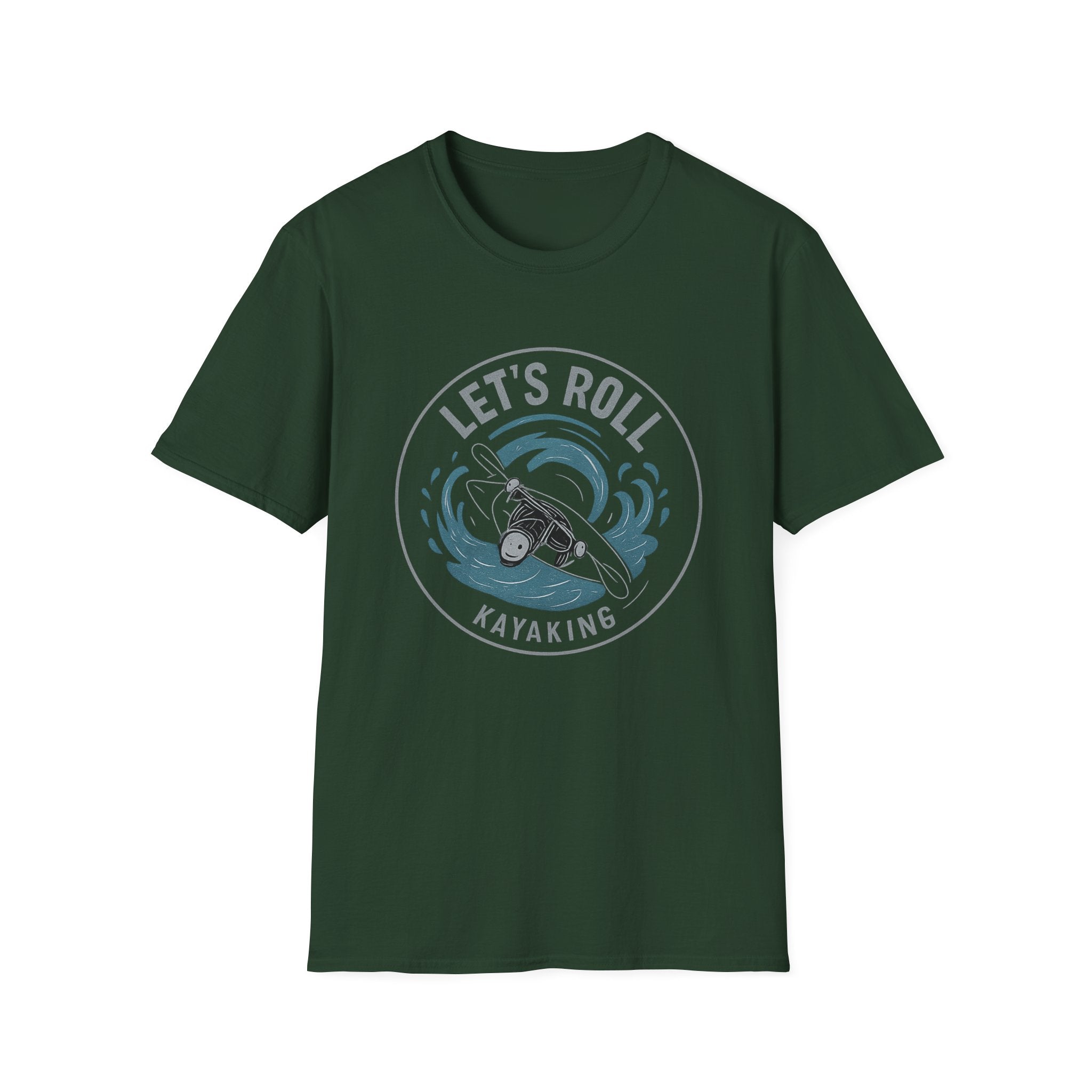 Kayaking T‑Shirt — "Let's Roll" Whitewater Tee