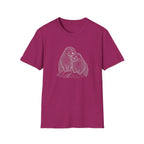 Otter Love T-Shirt — Hand-Drawn Pair Illustration