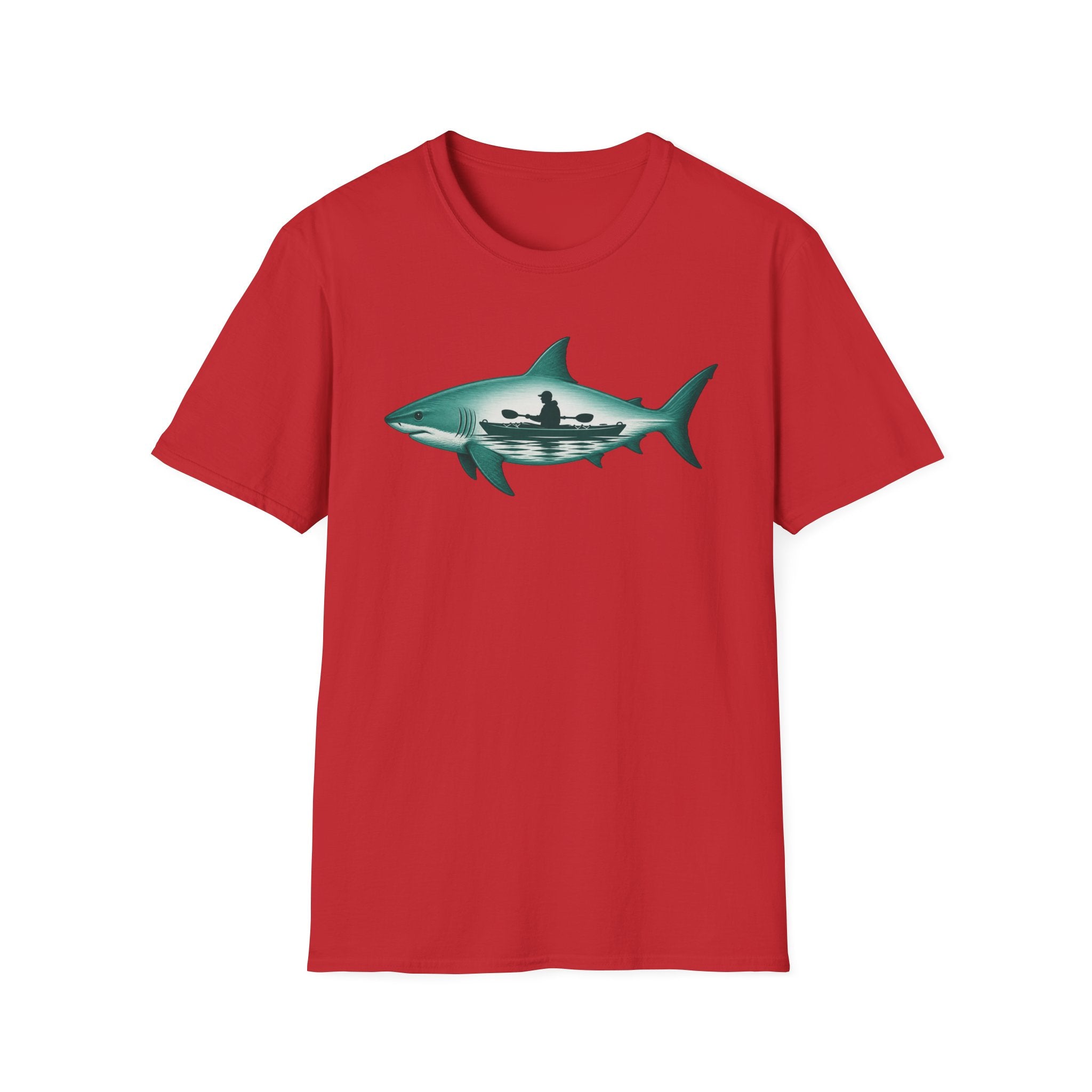Shark Surf Silhouette T-Shirt — Ocean Kayak Graphic Tee