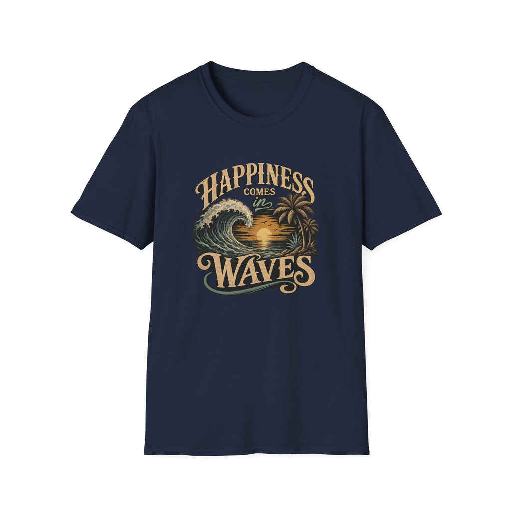 Happiness Comes in Waves Vintage Tee