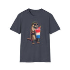 Otter Drinking a red, white, and blue slushy 250th