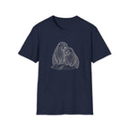 Otter Love T-Shirt — Hand-Drawn Pair Illustration