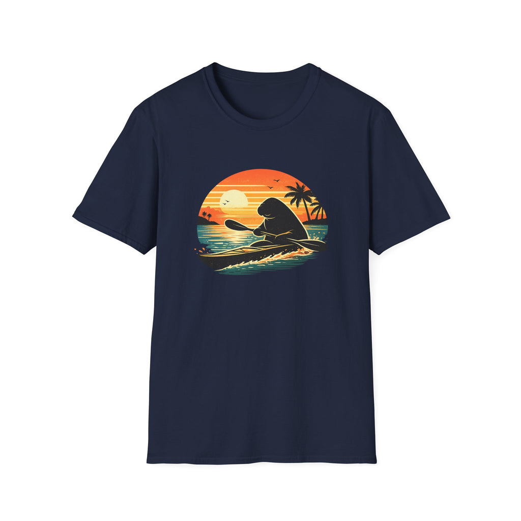 Kayaking Manatee Sunset T-Shirt