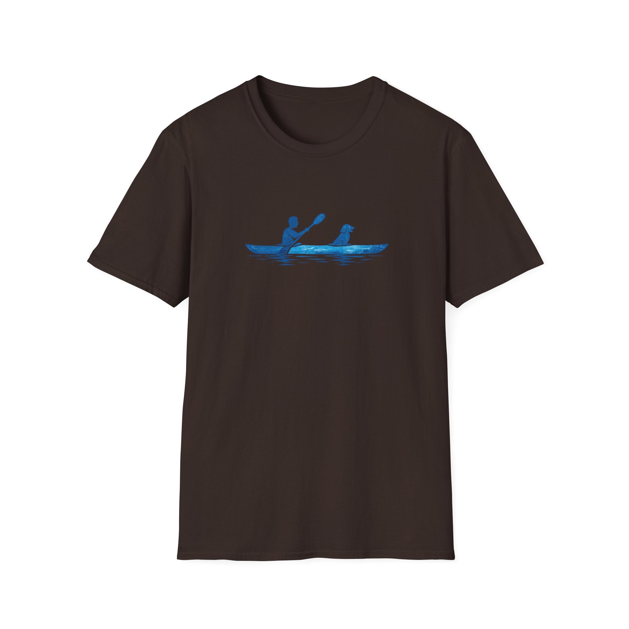 Kayak Dog T‑Shirt — Kayak Paddling with Dog Graphic Tee