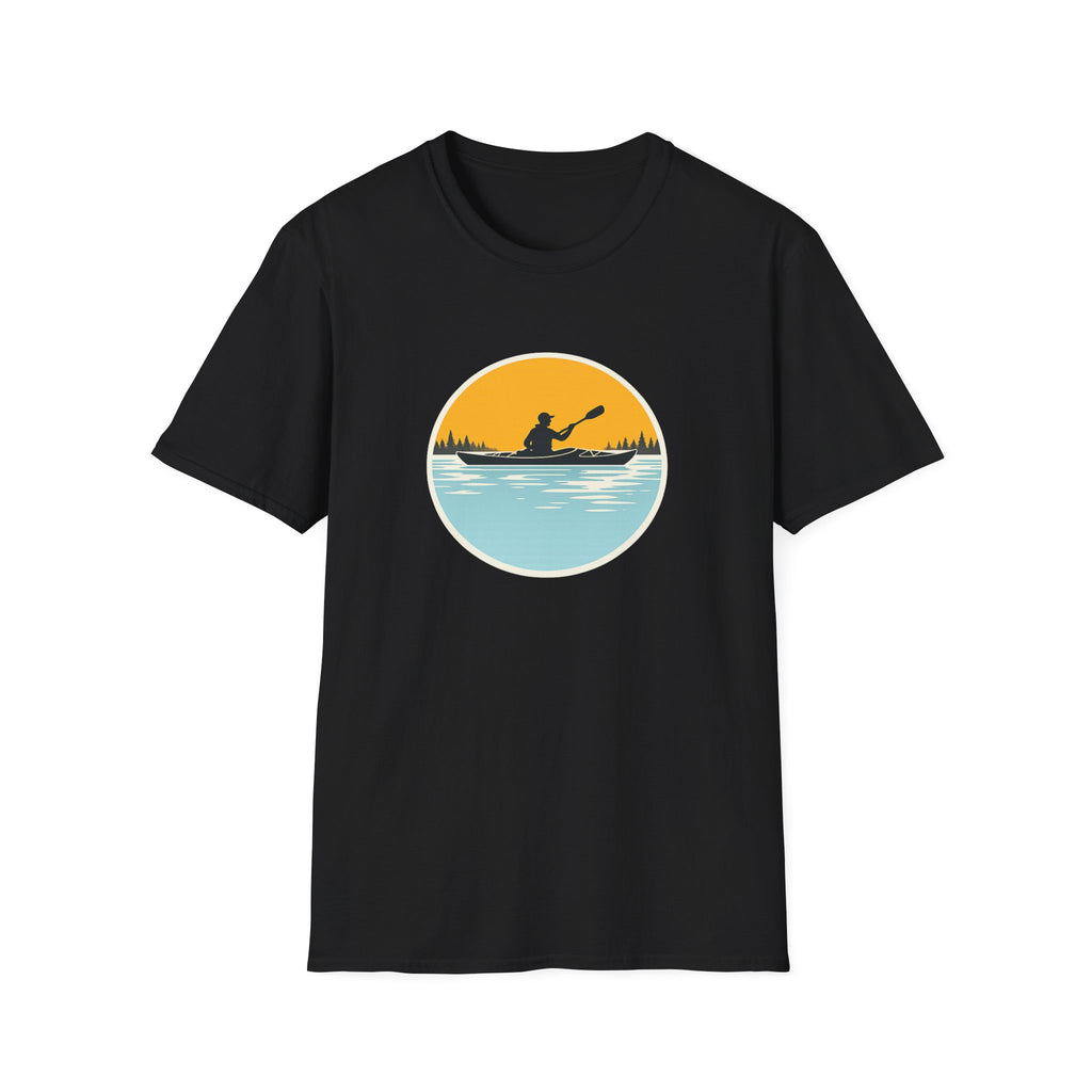 Kayaking Sunset T-Shirt — Paddle Silhouette Tee