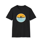 Kayaking Sunset T-Shirt — Paddle Silhouette Tee