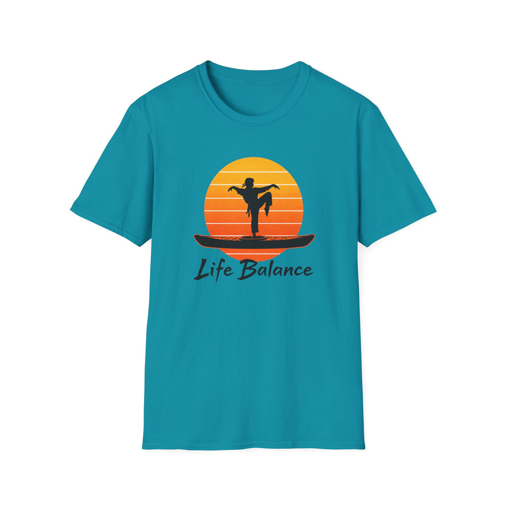 Life Balance Silhouette karate crane pose