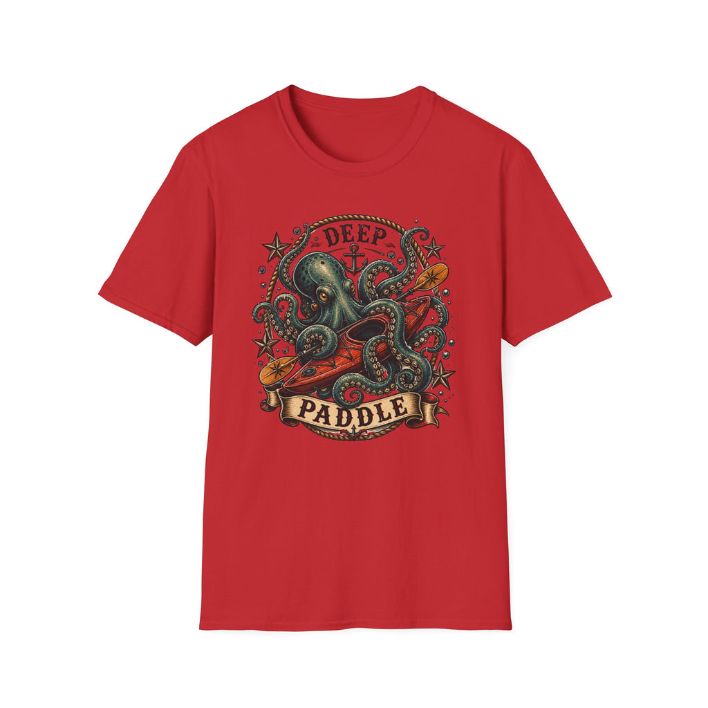 Deep Paddle Octopus kayaking adventure Tee