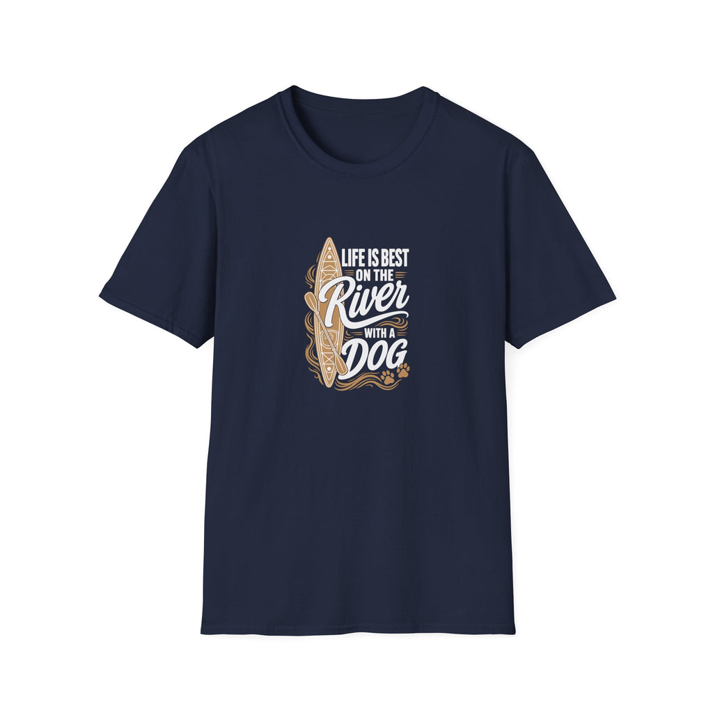 River Life with a Dog T-Shirt