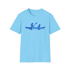 Kayak Tee — Woman Kayaking With Dog Silhouette T-Shirt