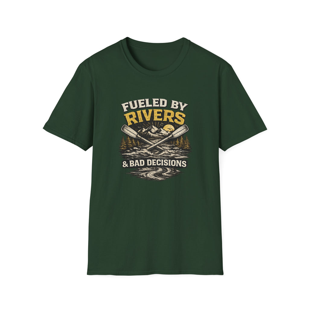 Fueled by Rivers T-Shirt — Kayak & Fishing Outdoor Adventure Tee