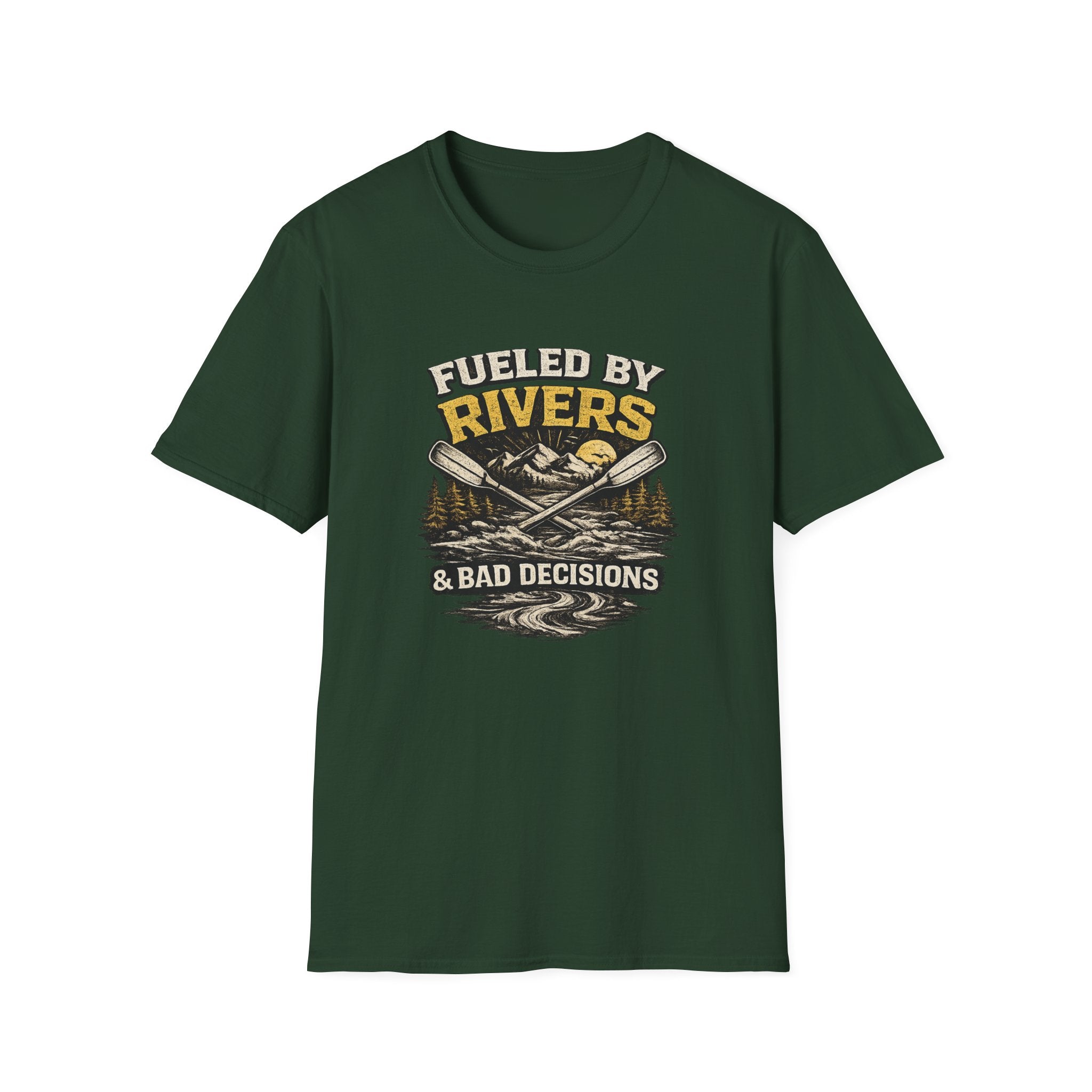 Fueled by Rivers T-Shirt — Kayak & Fishing Outdoor Adventure Tee
