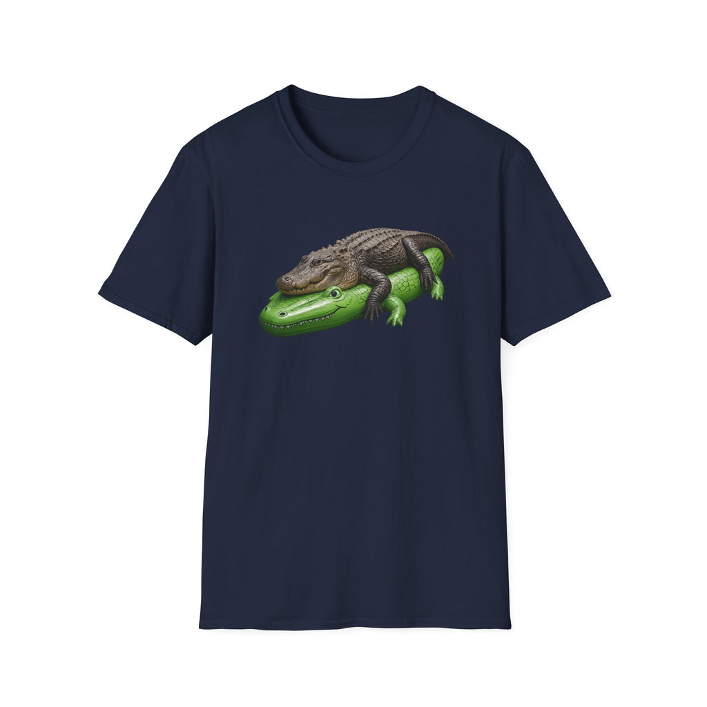 Alligator Stack T‑Shirt — Cute Relaxing Gator Graphic Tee