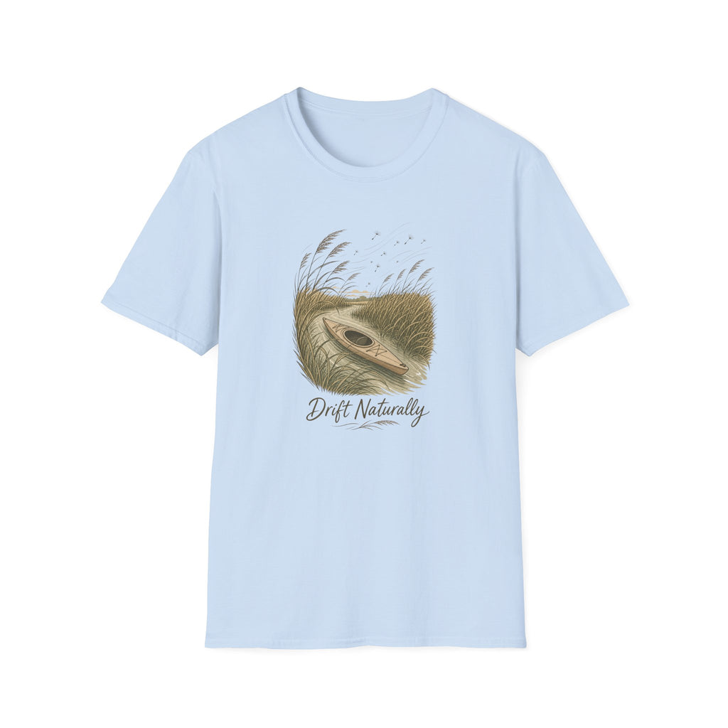 Drift Naturally T-Shirt — Kayak Paddle Nature Tee
