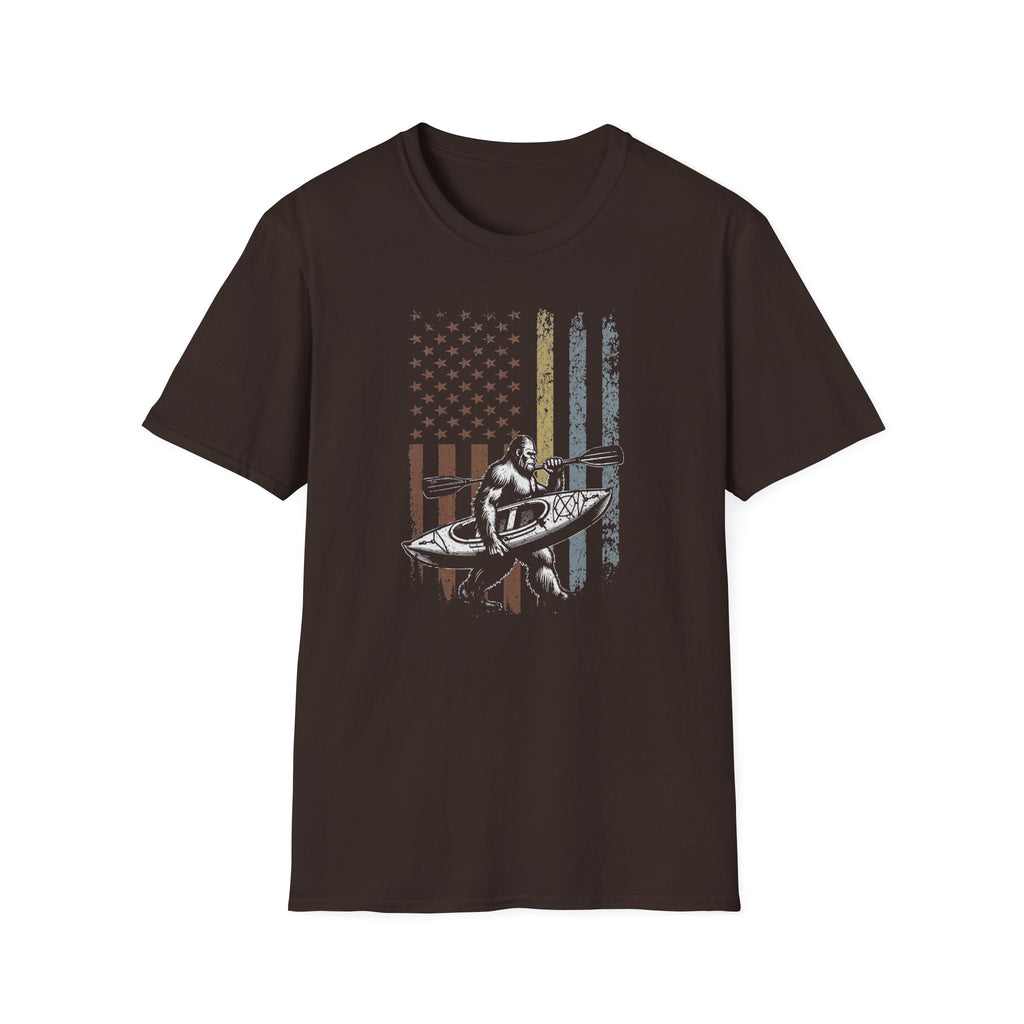 Kayak American Flag T-Shirt