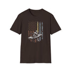 Kayak American Flag T-Shirt