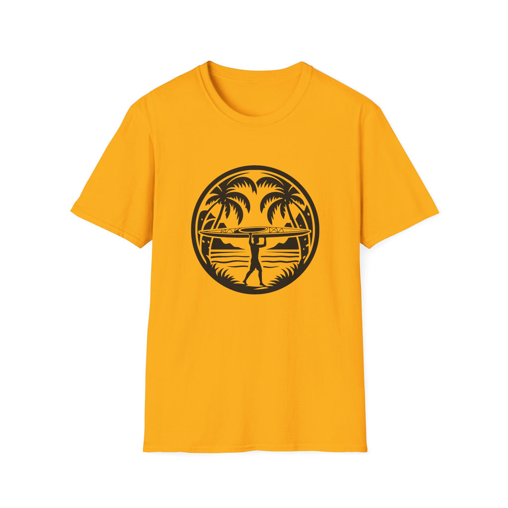 Kayaking Retro Palm Graphic T-Shirt