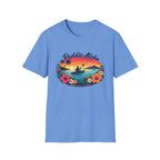 Paddle Aloha T-Shirt — Hawaiian Kayak Sunset Floral Tee