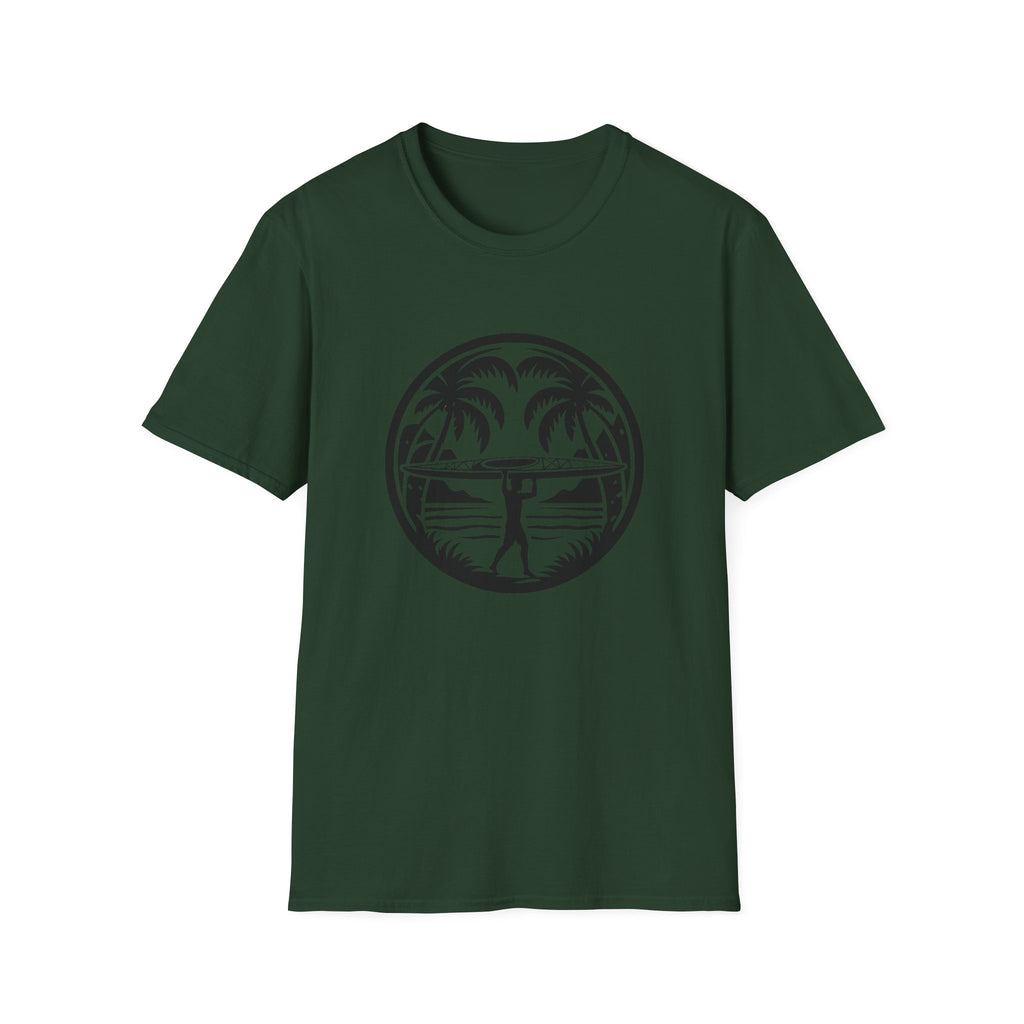 Kayaking Retro Palm Graphic T-Shirt
