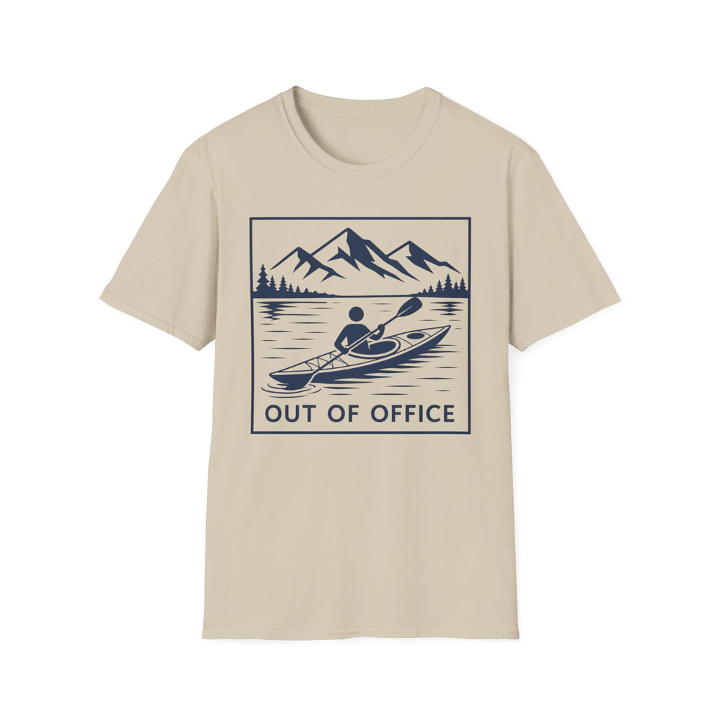 Out Of Office Kayaking T-Shirt — Mountain Lake Adventure Tee