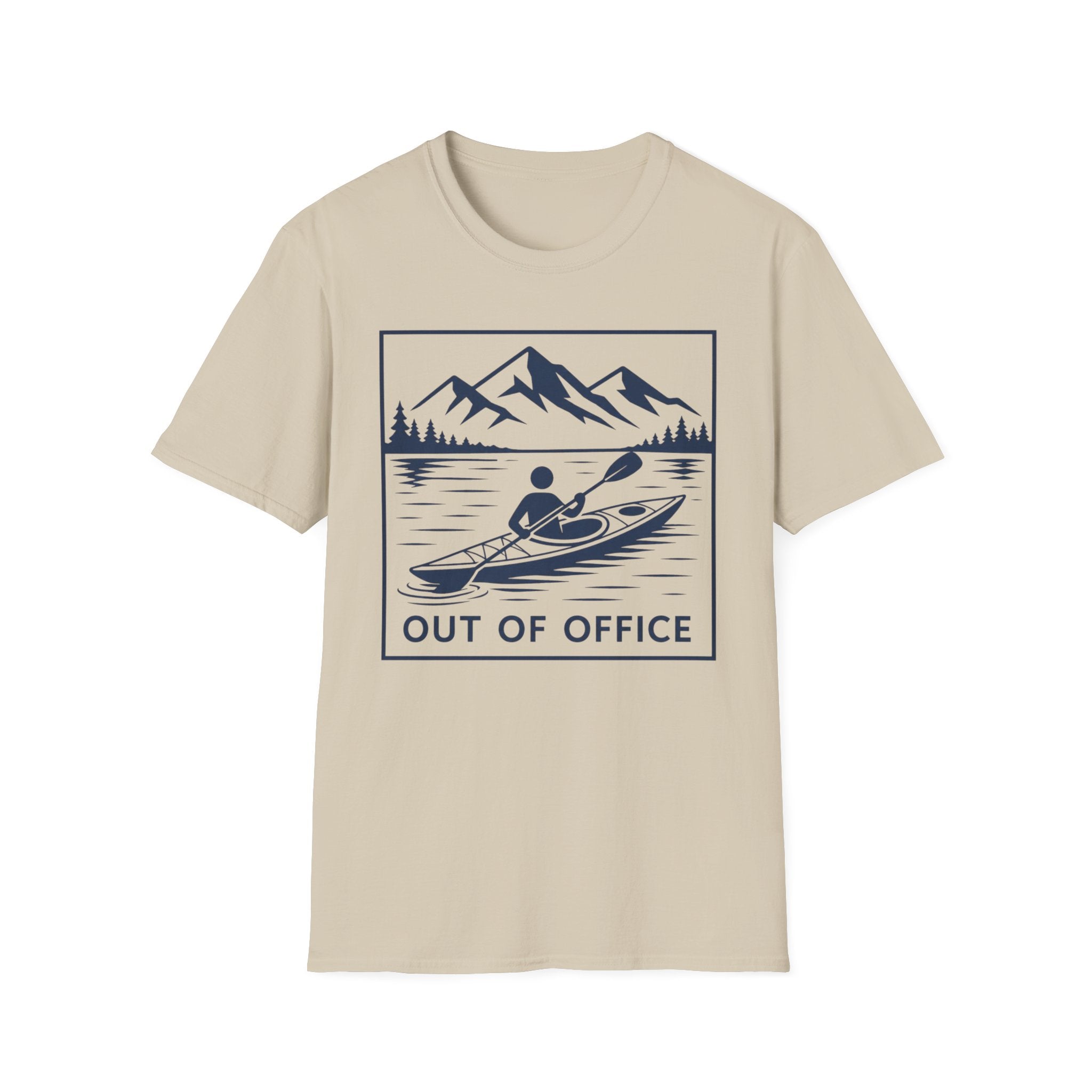 Out Of Office Kayaking T-Shirt — Mountain Lake Adventure Tee