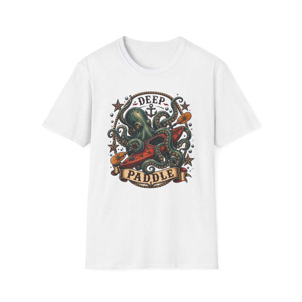 Deep Paddle Octopus kayaking adventure Tee